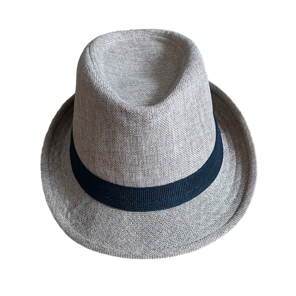 Men's Tan Hat One Size Black Band